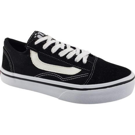 tênis feminino casual box 200 PRETO-BRANCO