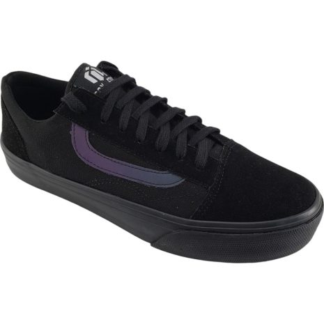 tênis feminino casual box 200 PRETO-HOLOGRAFICO