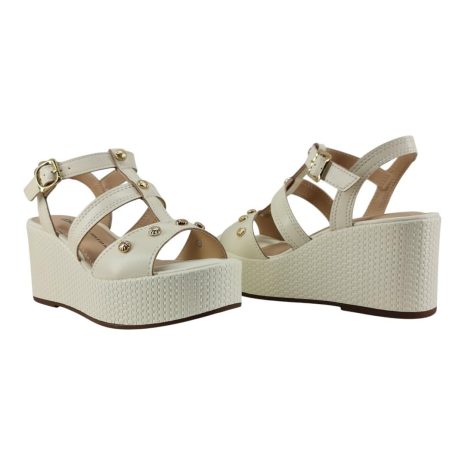 sandália feminina anabela dakota CREAM