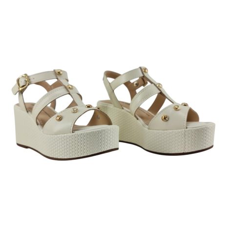 sandália feminina anabela dakota CREAM