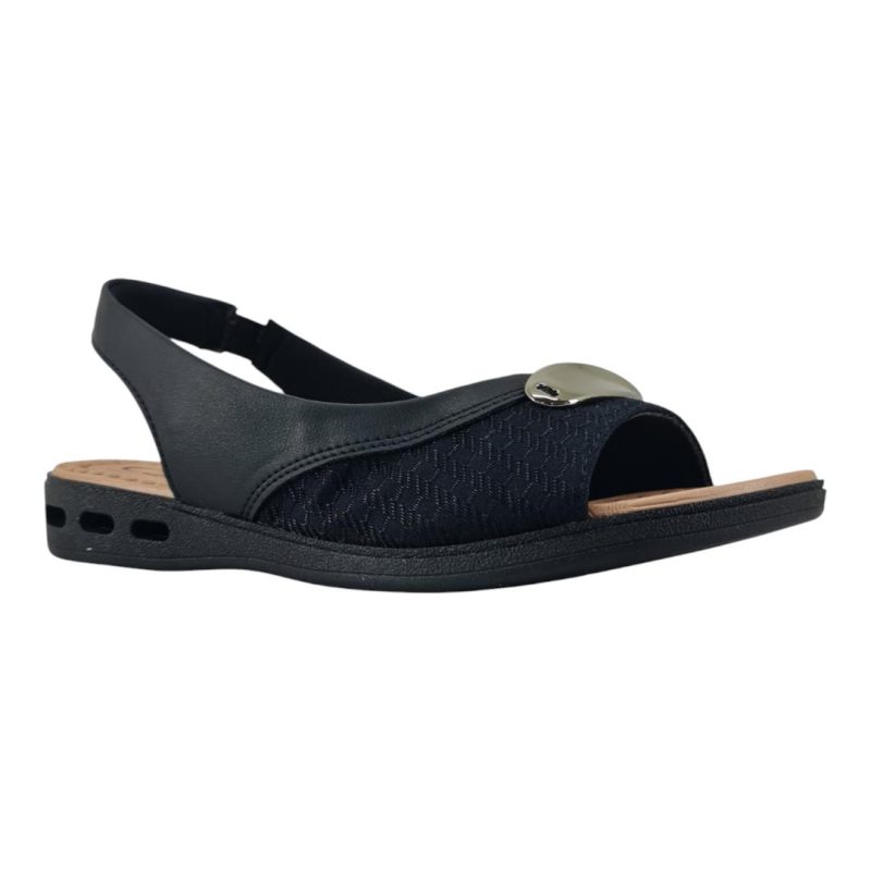 sandália feminina anabela campesi PRETO