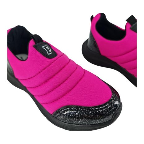 tênis infantil menina pipos PINK-PRETO