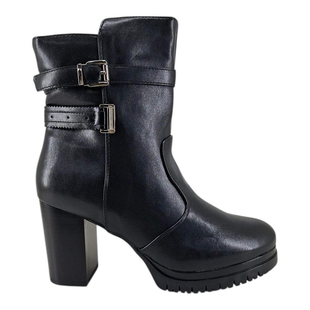 bota feminina cano curto mooncity PRETO